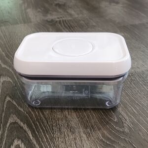 OXO White and Gray Airtight Food Storage Canister for Kitchen